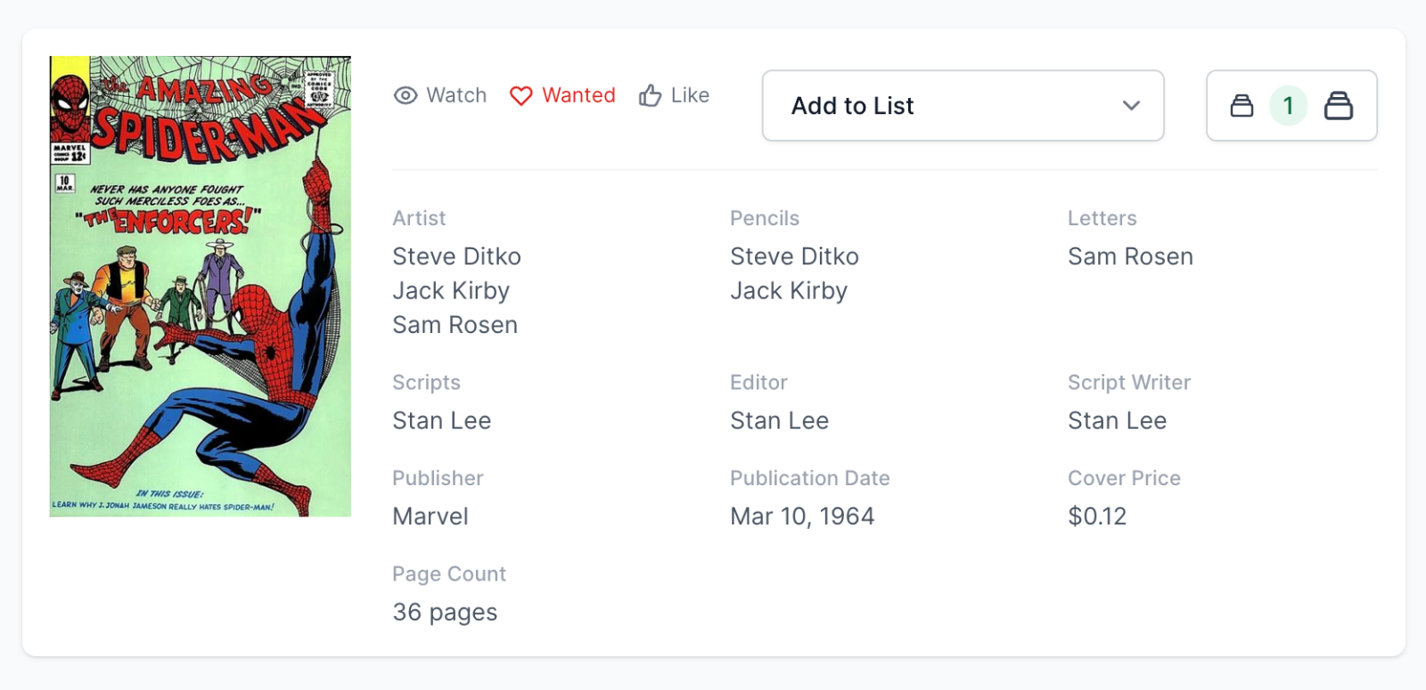 Rare White Pages! Amazing Spider-Man #10 CGC 5.5  -  1st Big Man & Enforcers