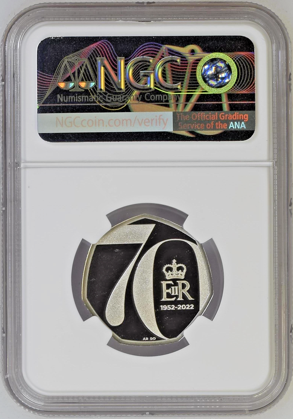 Platinum Jubilee Queen 2022 Pt50p Platinum Proof Coin NGC PF69 UC First Release