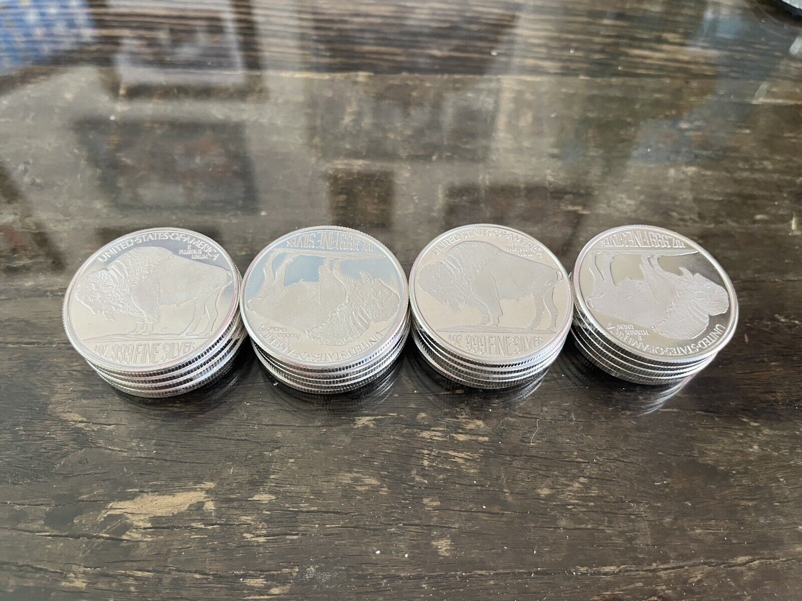 20x 1 Oz .999 AG Silver Round -  Buffalo Indian stamped - in Tube