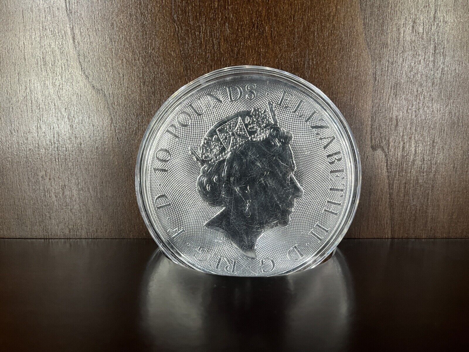 2018 GB 10 oz Silver Queen's Beasts Griffin of Edward - In Capsule