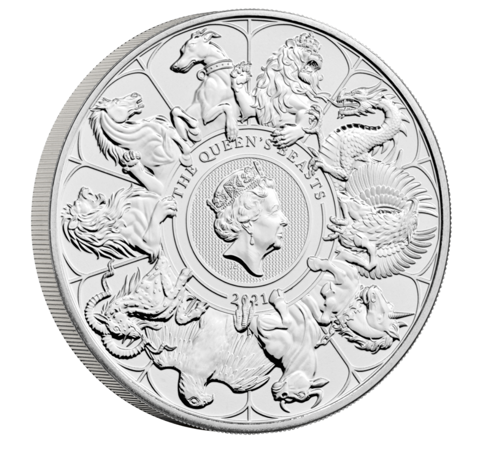 The Queen's Beasts Completer 2021 UK £5 Brilliant Uncirculated Coin