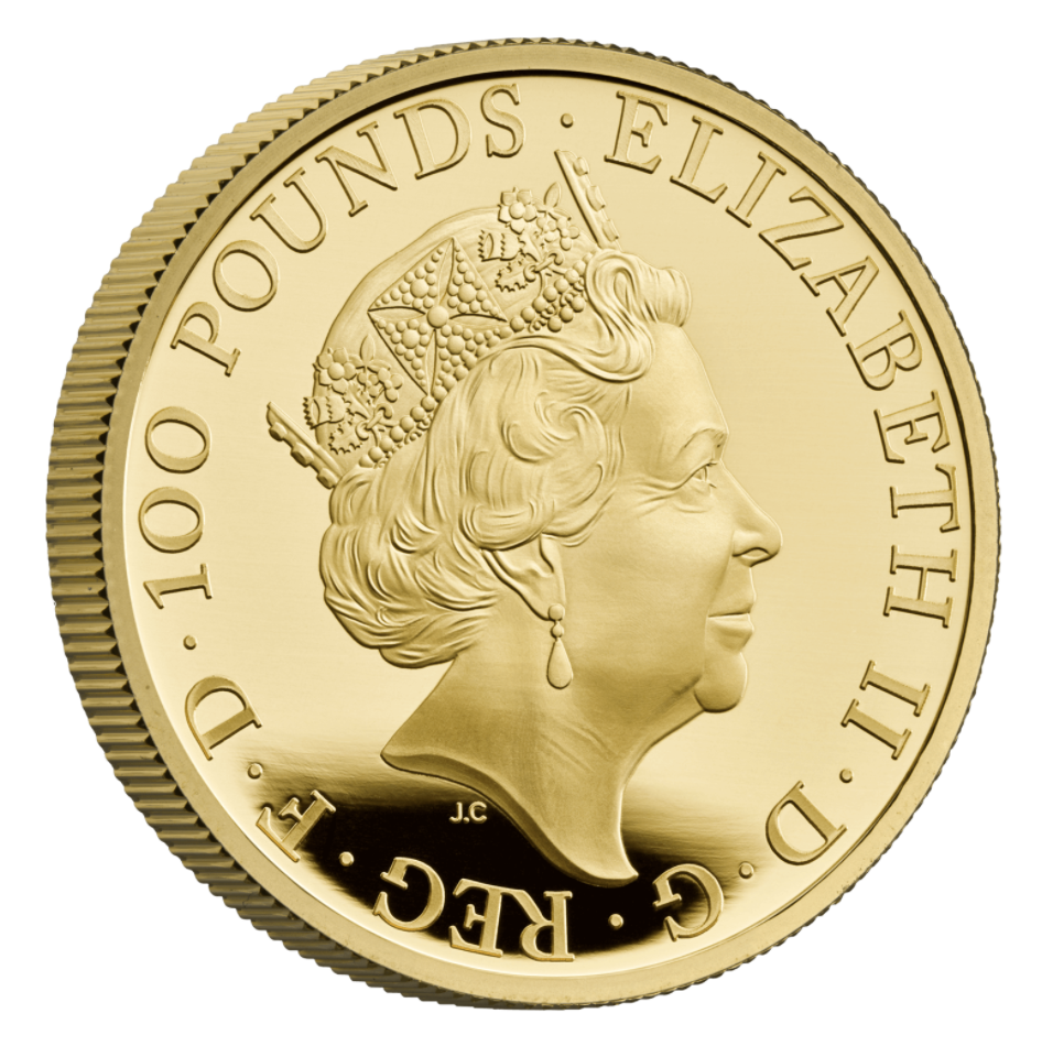 Pre Sale - QUEEN'S BEASTS 2021 ONE OUNCE GOLD PROOF COIN COMPLETER COIN - Only 640 Minted!