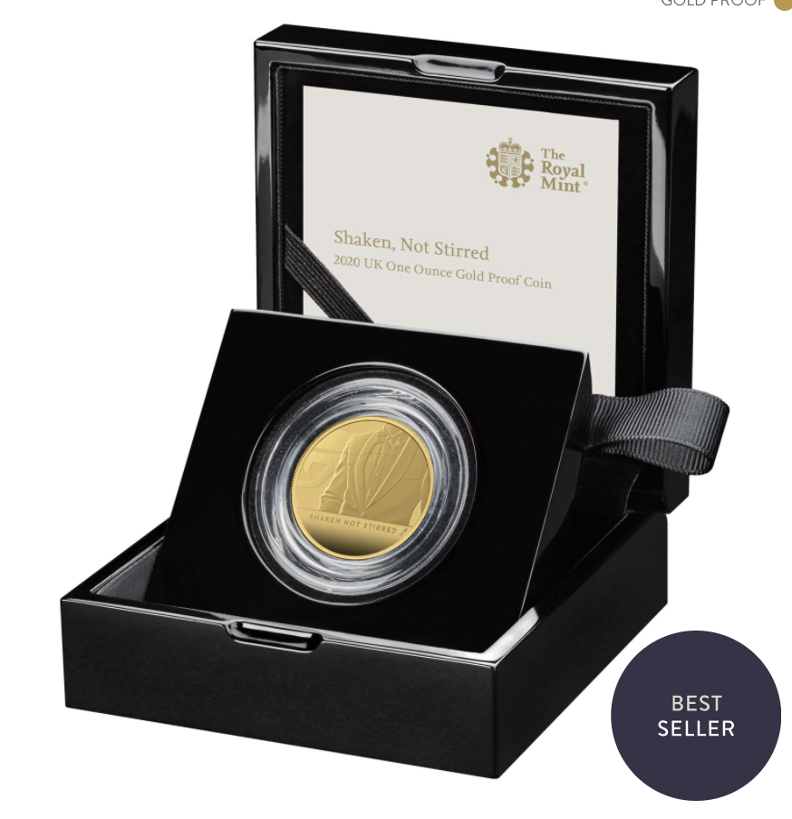 2020 Great Britain 1 oz Gold Proof James Bond Coin #3