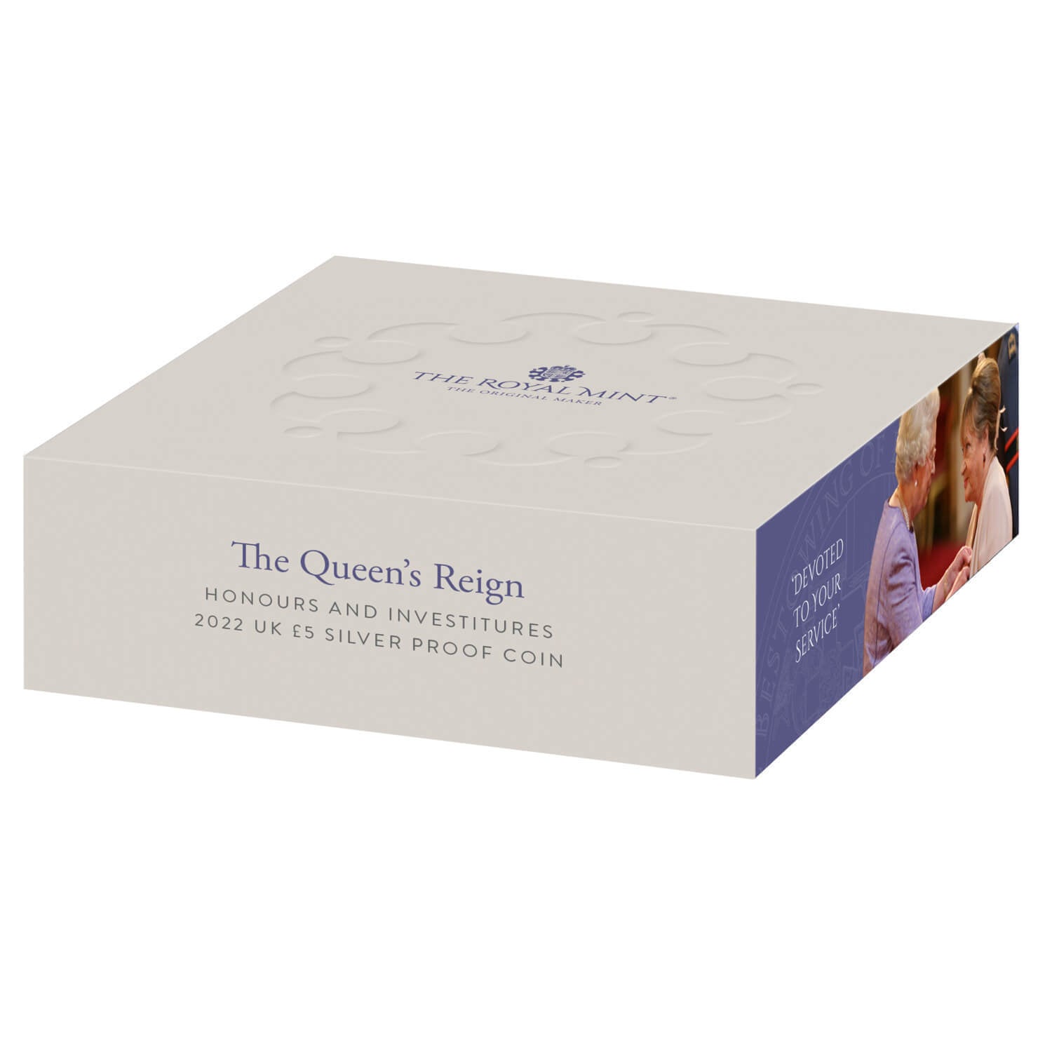 The Queen's Reign Honours and Investitures 2022 UK £5 Silver Proof Coin