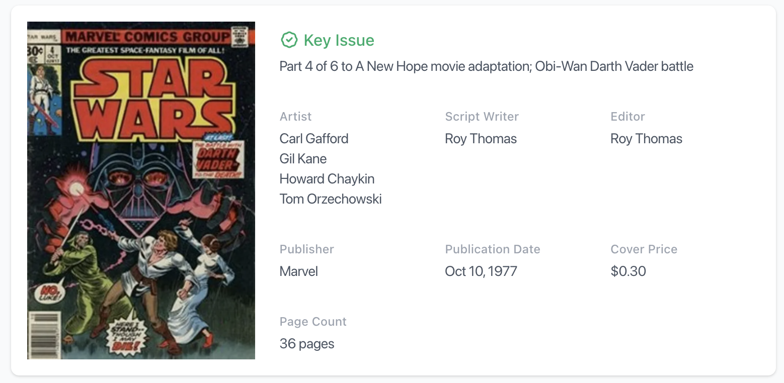 Star Wars #4 CGC 9.4 WP - Death of Obi-Wan Kenobi