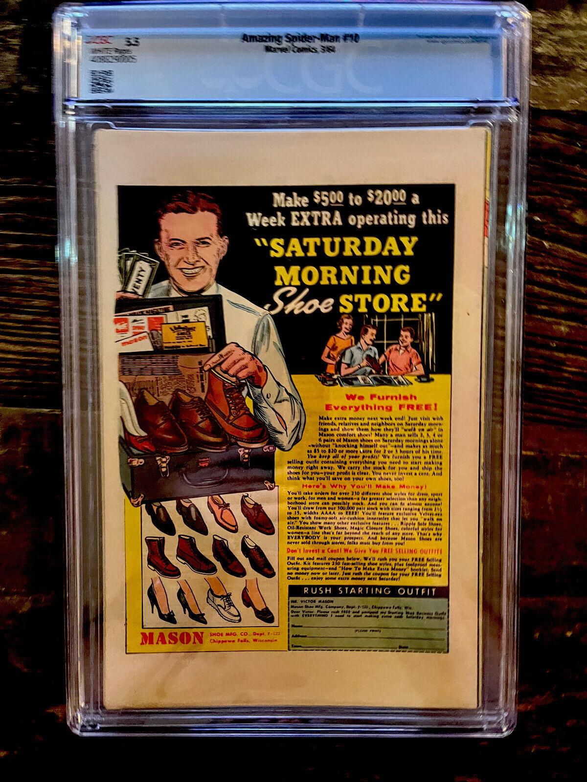 Rare White Pages! Amazing Spider-Man #10 CGC 5.5  -  1st Big Man & Enforcers