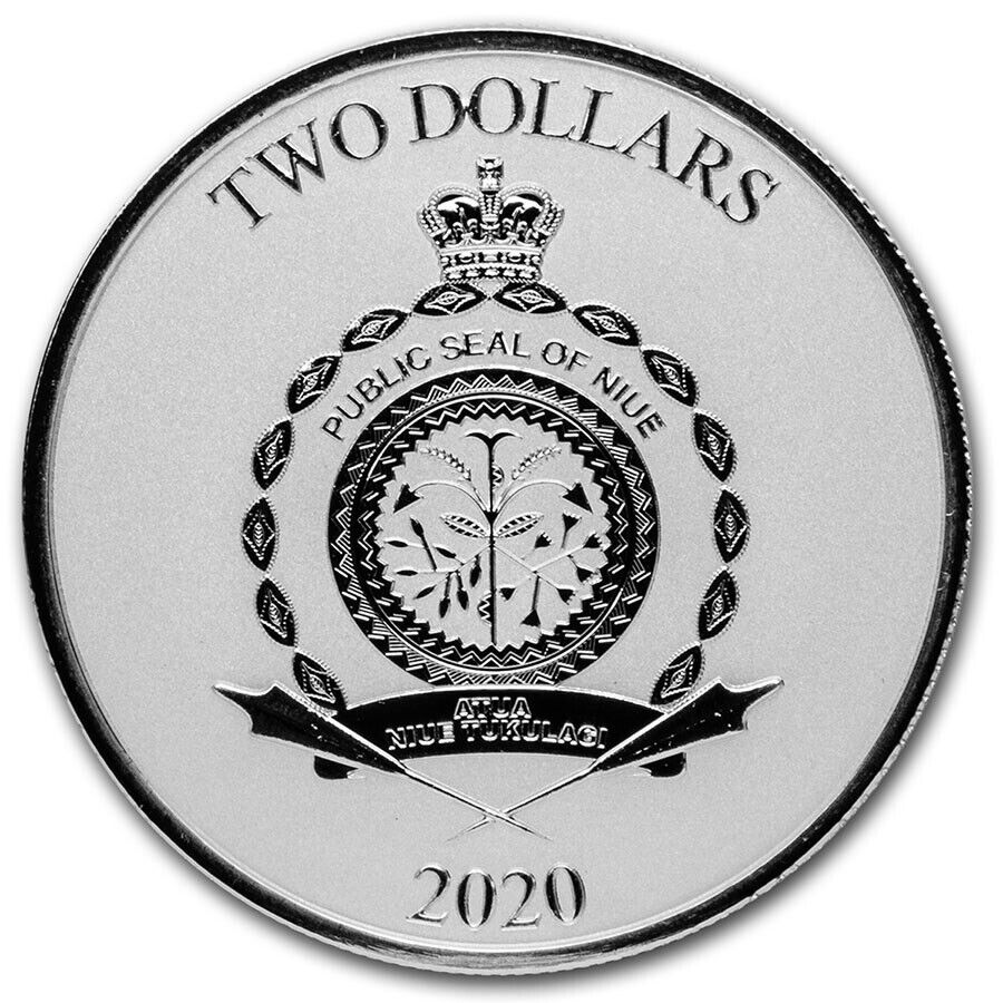 2020 Niue Star Wars Mandalorian Mythosaur 1oz. .999 Silver Coin