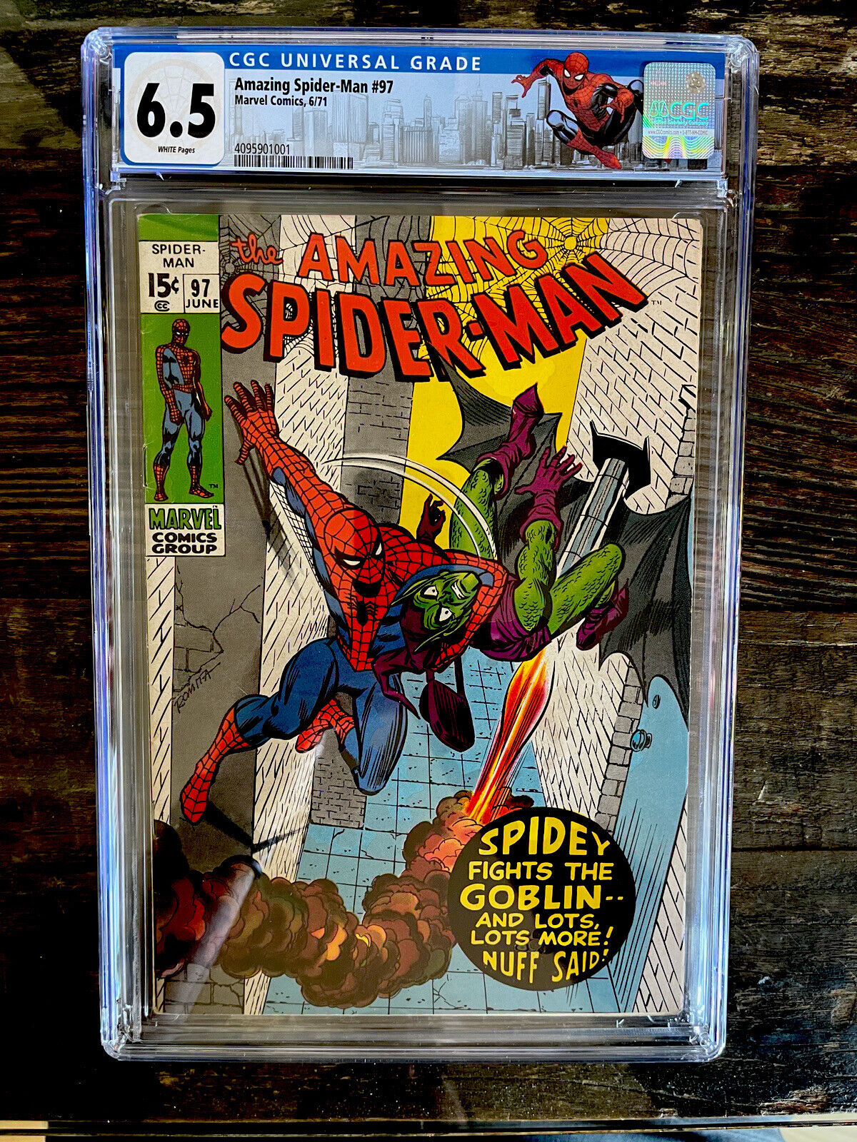Rare White Pages! Amazing Spider-Man #99 CGC 6.5 - NYC Label - Green Goblin