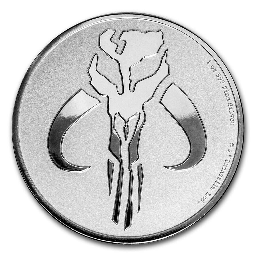 2020 Niue Star Wars Mandalorian Mythosaur 1oz. .999 Silver Coin