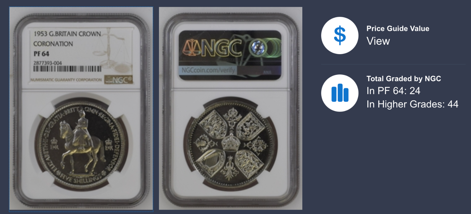 Queen's Jubilee Celebration! 1953 Great Britain Proof Crown NGC PF64 Coronation