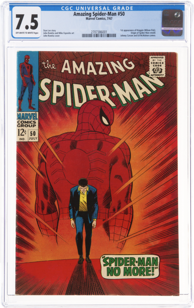 Amazing Spider-Man #50 CGC 7.5 - 1st Appearance Kingpin