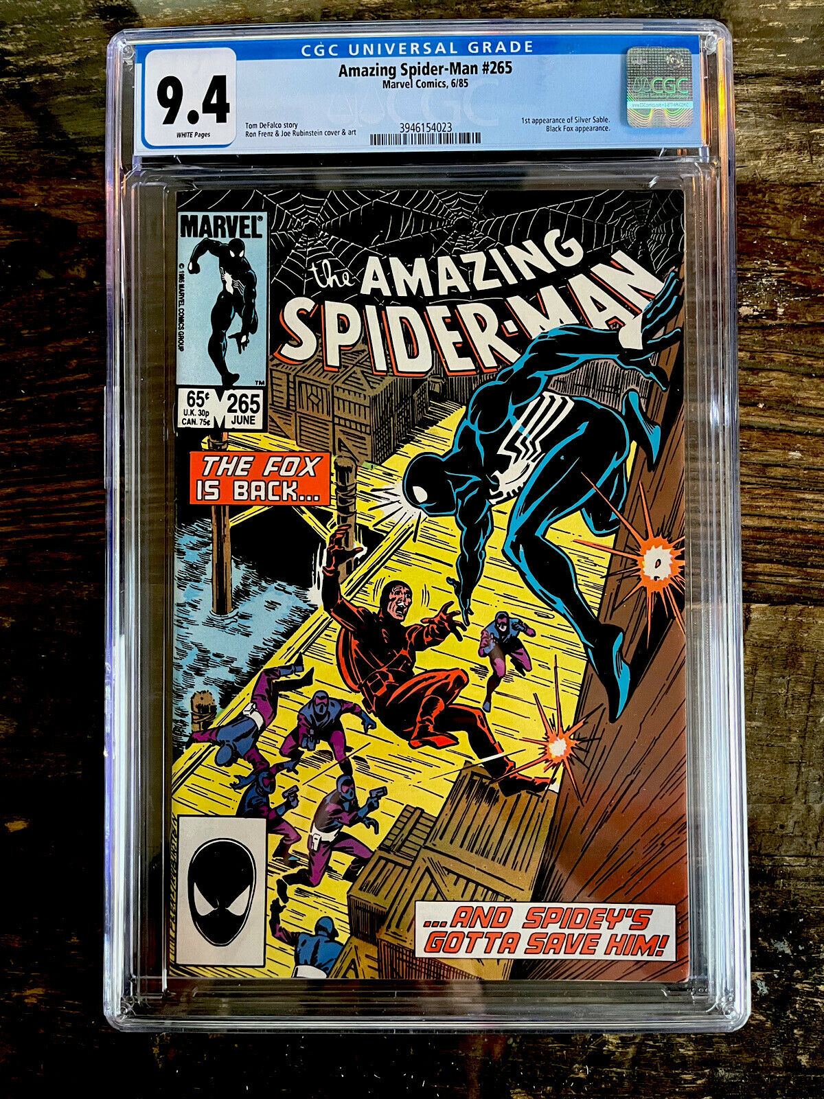 White Pages! Amazing Spider-Man #265 CGC 9.4 - 1st Appearance of Silver Sable