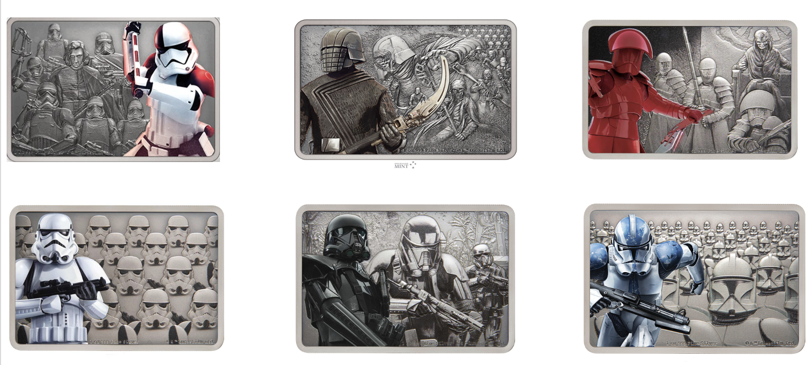 Star Wars: Guards of the Empire 1oz Silver Coin - Complete Collection