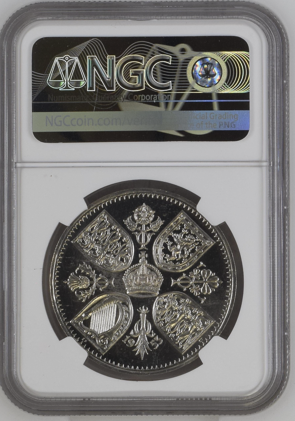 Rare Cameo! 1953 Great Britain Proof Crown NGC PF63 Cameo Coronation