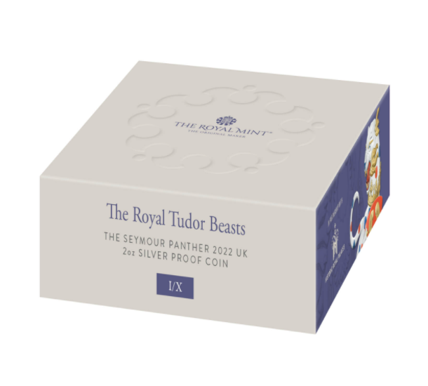 2022 GB Royal Tudor Beasts Panther 2 oz Silver Proof NGC PF70 UC First Release