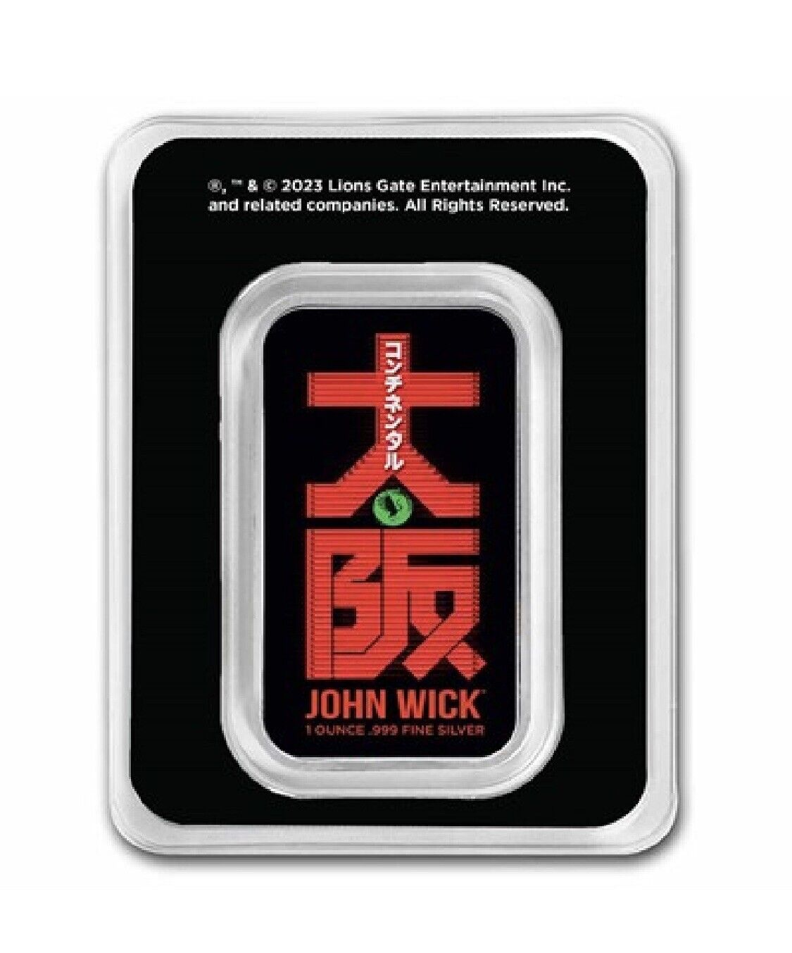 John Wick 1 oz Silver Osaka Bar in TEP - READY TO SHIP