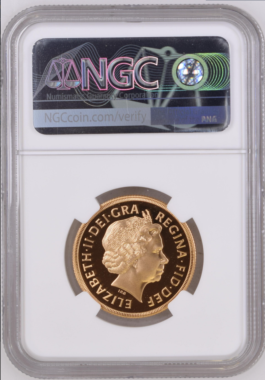 2002 Golden Jubilee 2 Pounds Double Sovereign NGC PF69 Ultra Cameo