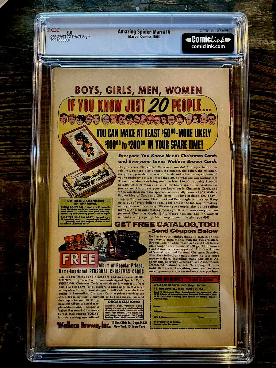 Amazing Spider-Man #16 CGC 5.0  First Daredevil Crossover!