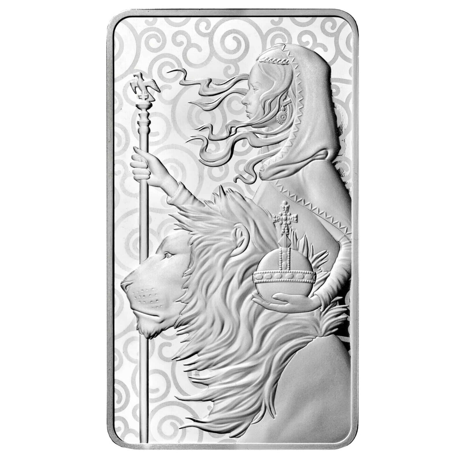 Una & the Lion 100 oz Silver Bar Minted