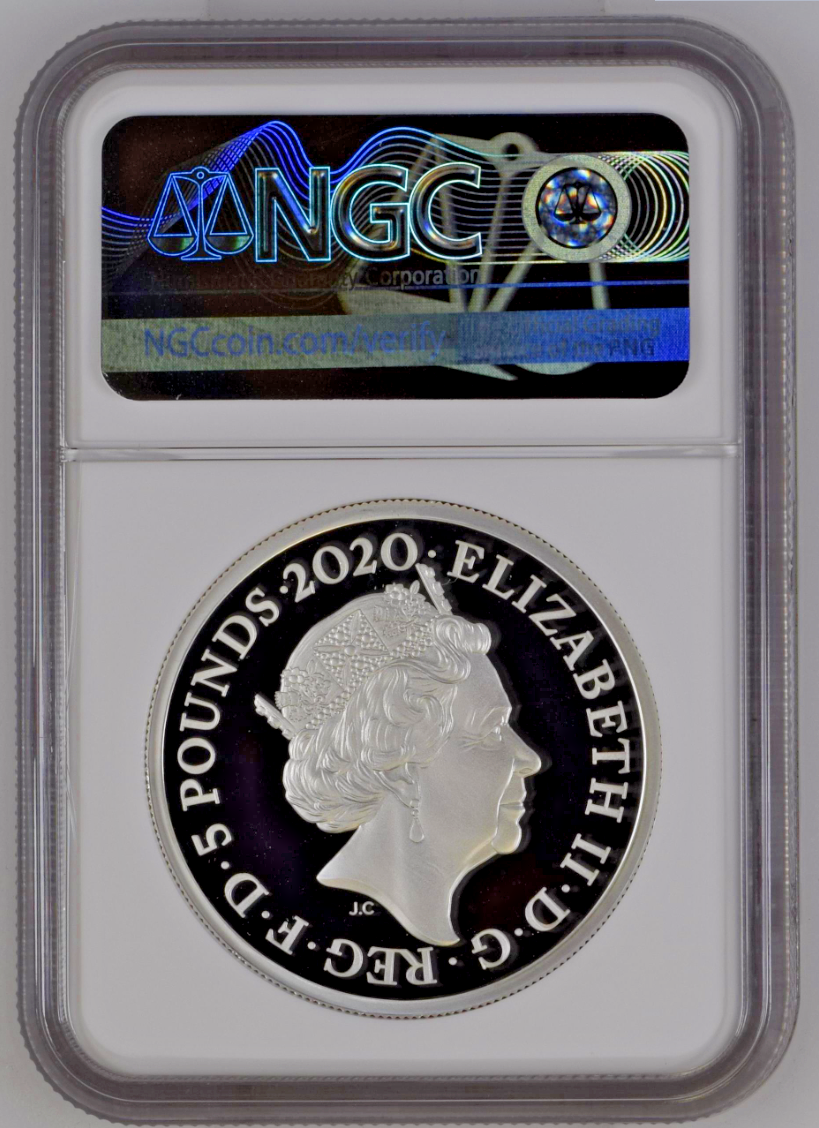 2020 G.Britain Pay Attention James Bond 2 oz Silver Proof NGC PF69 Ultra Cameo