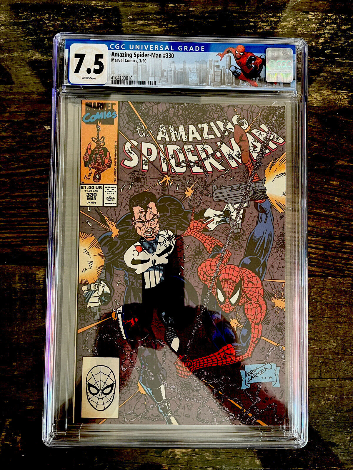 Custom Spider-Man Label - Amazing Spider-Man #330 CGC 7.5 - Punisher Appearance