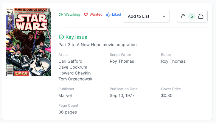 Rare 35 Cent Price Variant! Star Wars #3 CGC 6.0 - Part 3 Star Wars Story