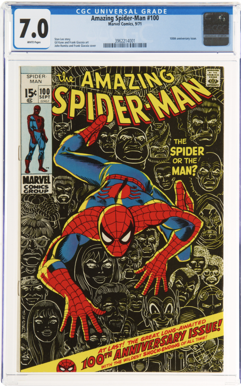 Rare White Pages! Amazing Spider-Man #100 CGC 7.0