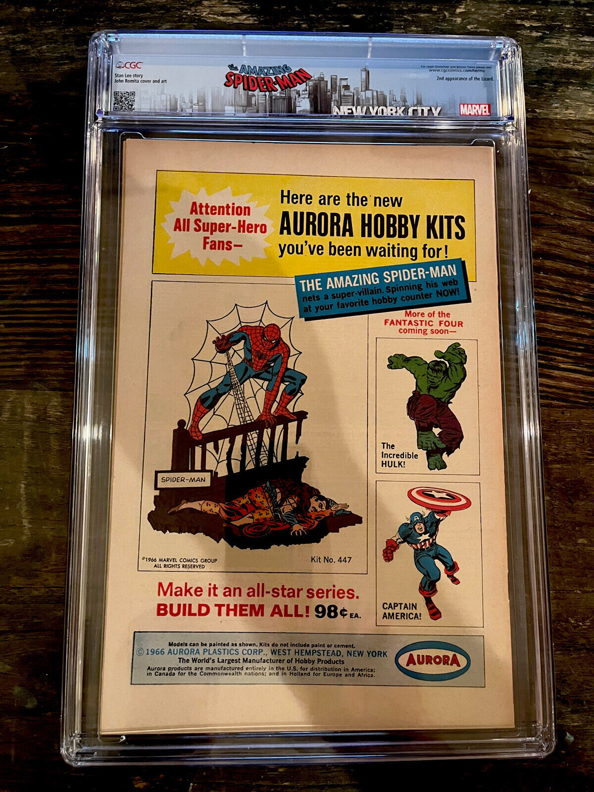 Spider-man Label Amazing Spider-Man #44 CGC 8.5 - 2nd Appearance of the Lizard