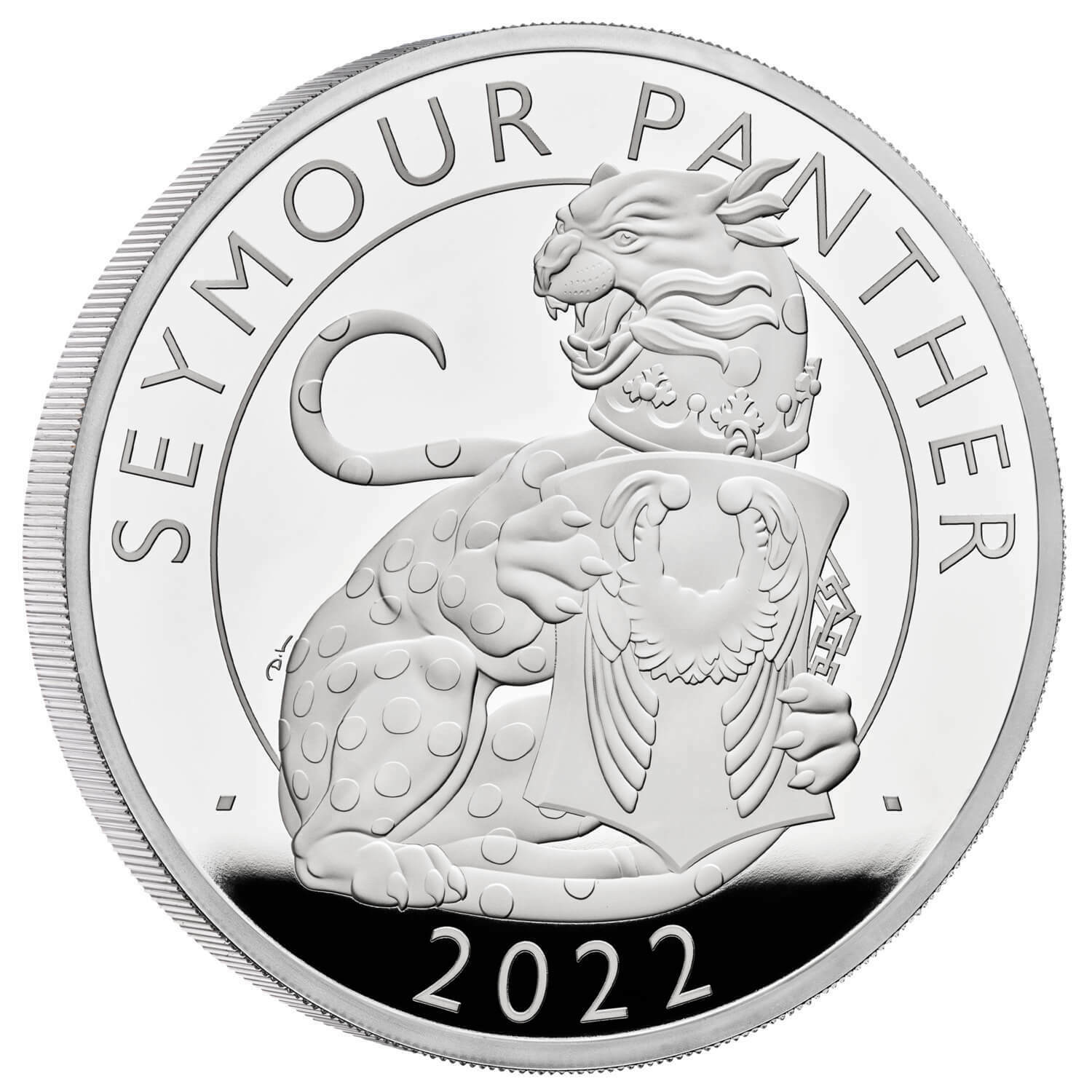 In Stock! - 2022 Great Britain Royal Tudor Beasts Seymour Panther 5 oz Silver