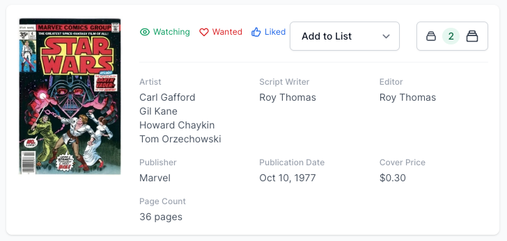 Rare 35 Cent Variant! Star Wars #4 CGC SS 4.5 White Pages - Signed Roy Thomas