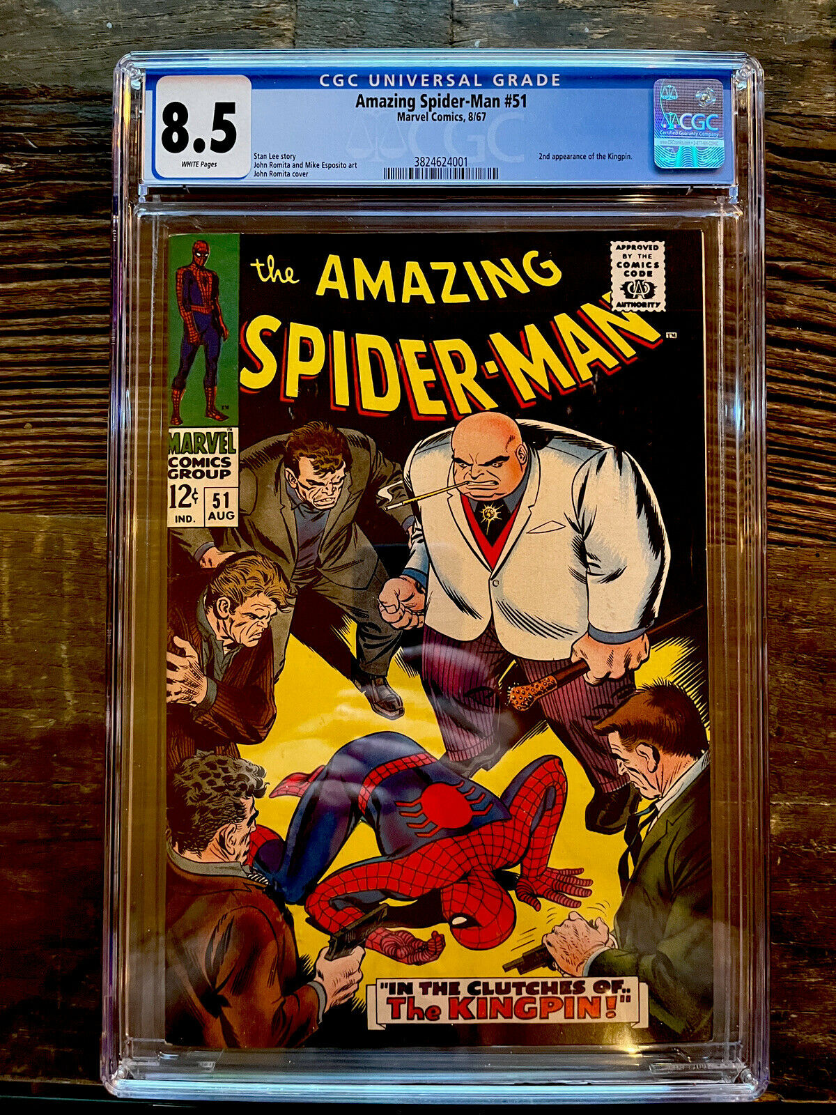 White Pages! Amazing Spider-Man #51 CGC 8.5  2nd Appearance Kingpin!