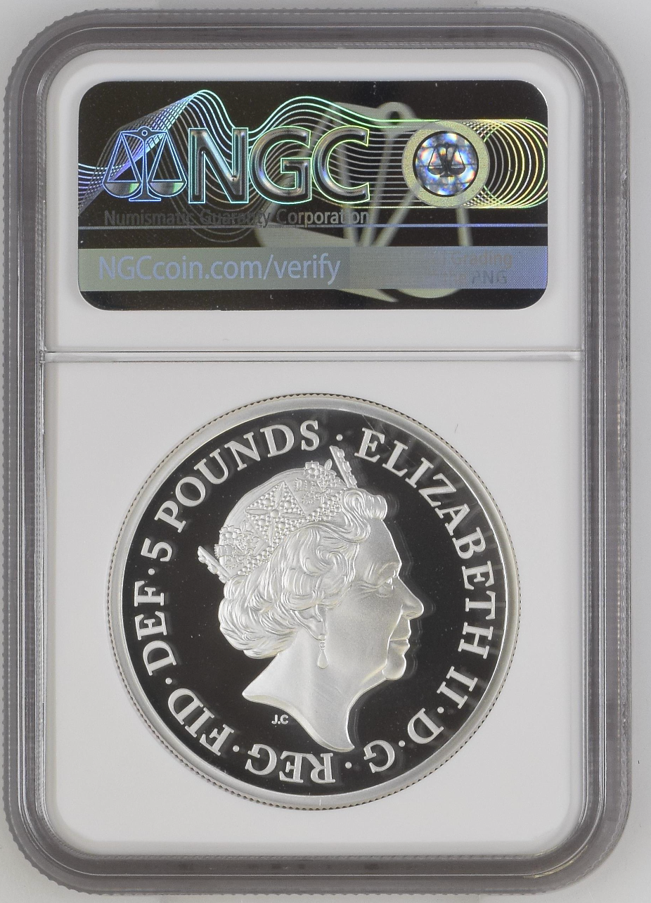 2022 イギリス ブリタニア 2ポンド 1オンス 銀貨 NGC PF70 UC 2022 英国 ブリタニア 限定版 5ポンド 銀貨 2オンス プルーフ