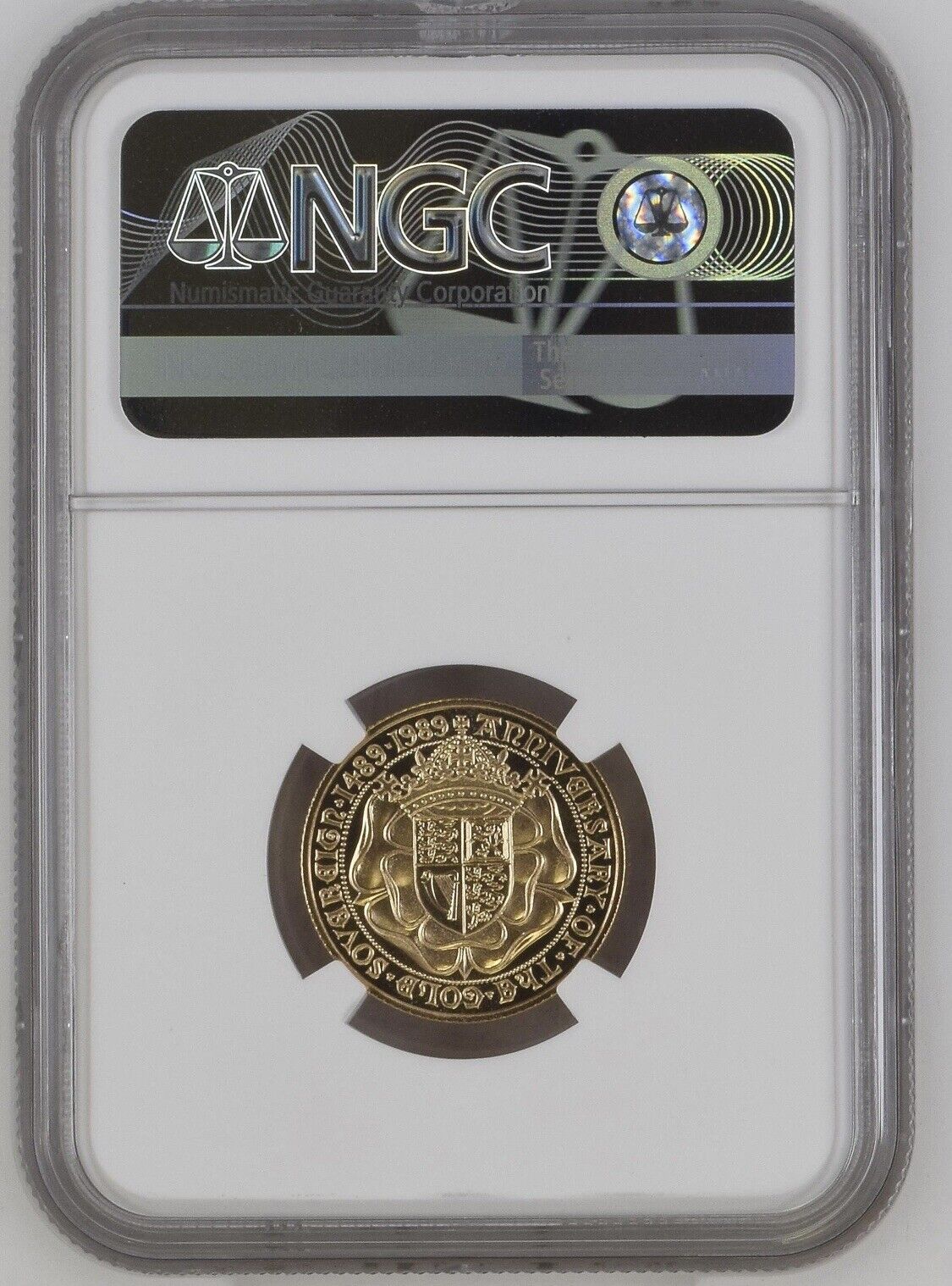 Great Britain 1989 Gold 1 Sovereign Pound NGC PF70UC Sovereign Anniversary