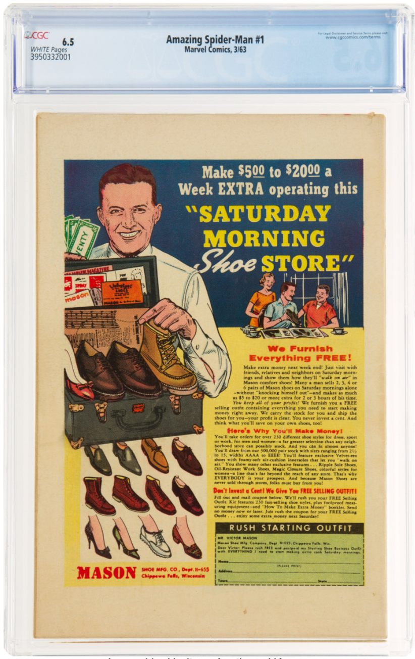 Rare White Pages! Amazing Spider-Man #1 CGC 6.5 - 1963 Official 1st Issue!