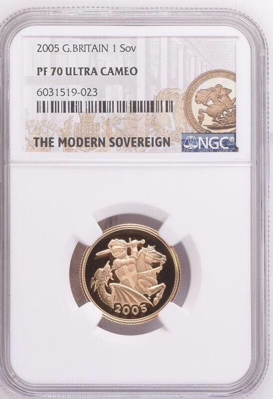 1989 - 2017 Gold Full & Half Sovereign Reverse Designs Collection NGC PF70