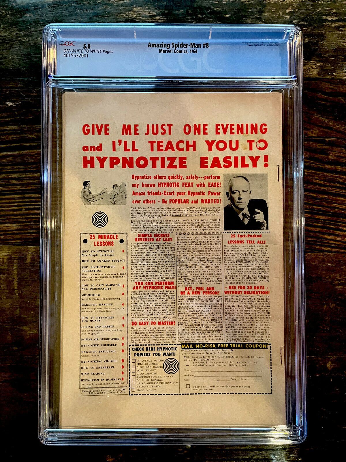 Amazing Spider-Man #8 CGC 5.0 - 1st Appearance Living Brain