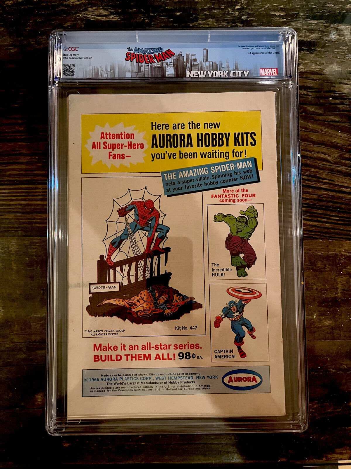 Spider-man Label! Amazing Spider-Man #45 CGC 4.0 - 3rd Appearance of the Lizard