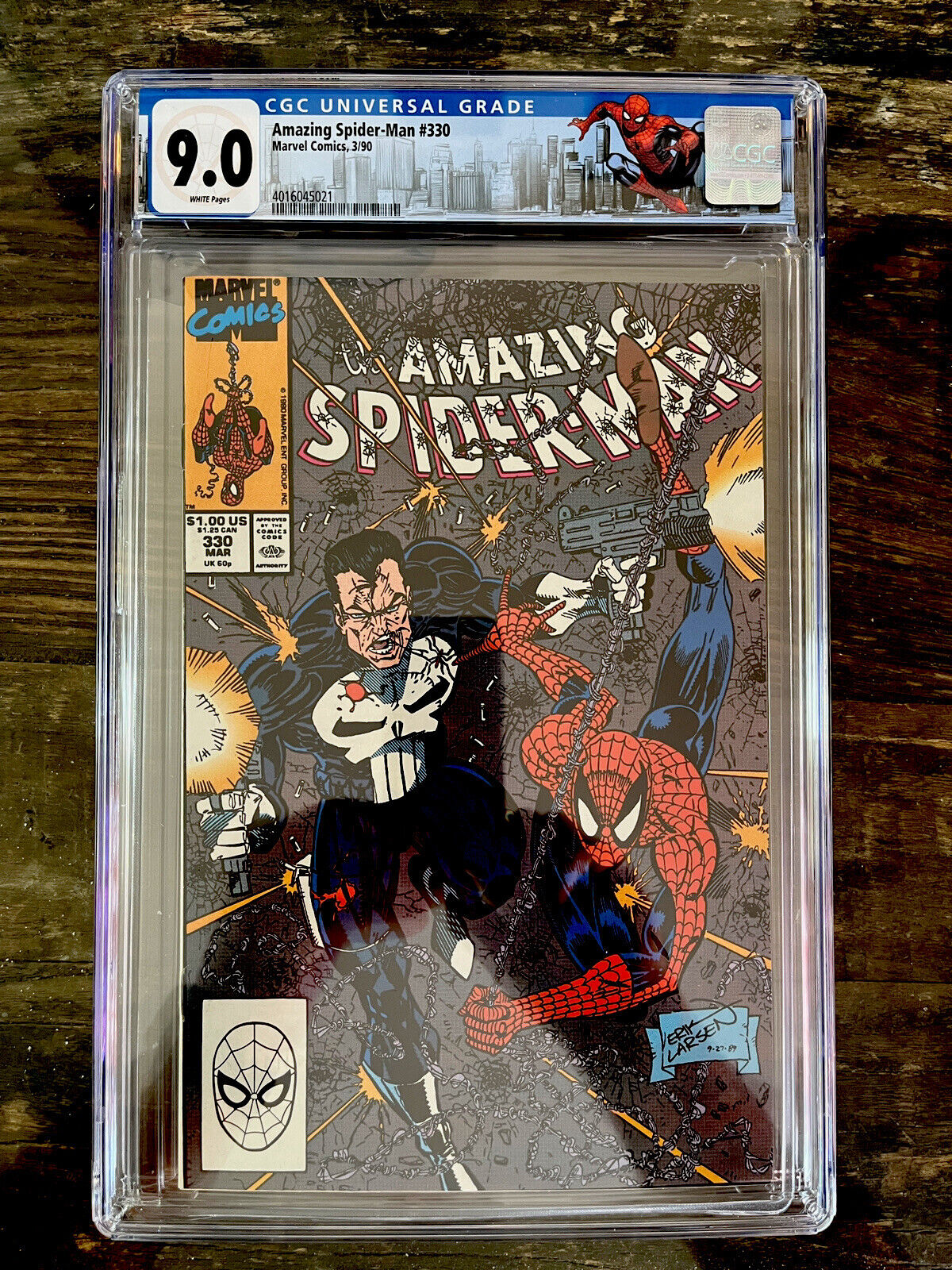 Custom Spider-Man Label - Amazing Spider-Man #330 CGC 9.0 - Punisher Appearance