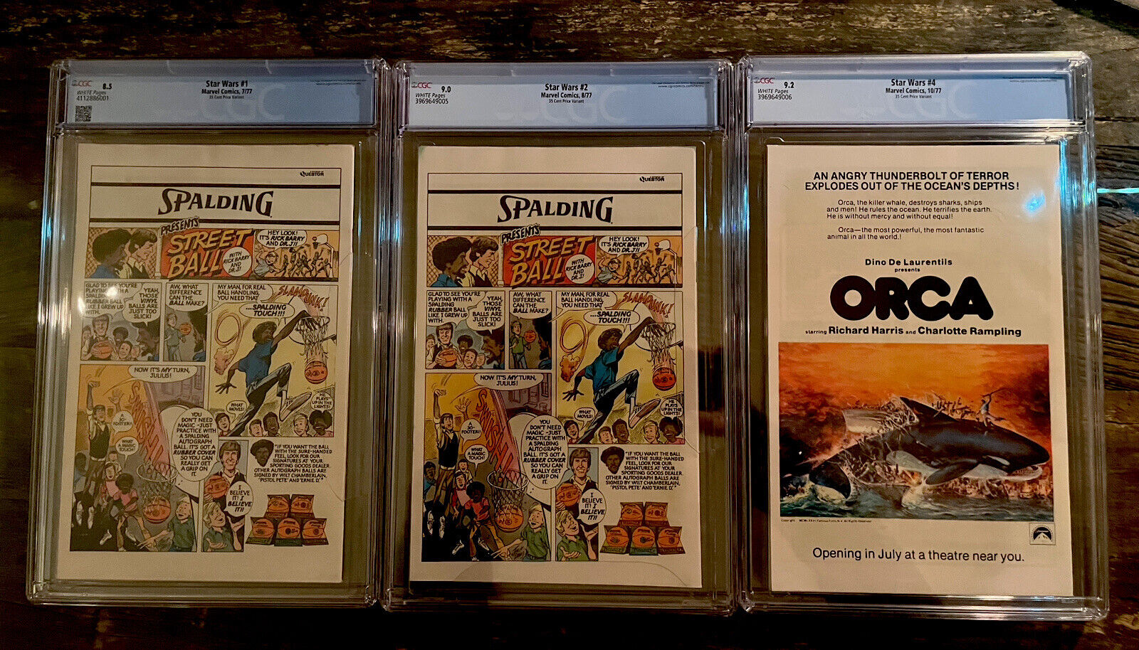 Rare 35 Cent Variant Set!!! Star Wars #1 (8.5), #2 (9.0), #4 (6.5) (9.2)