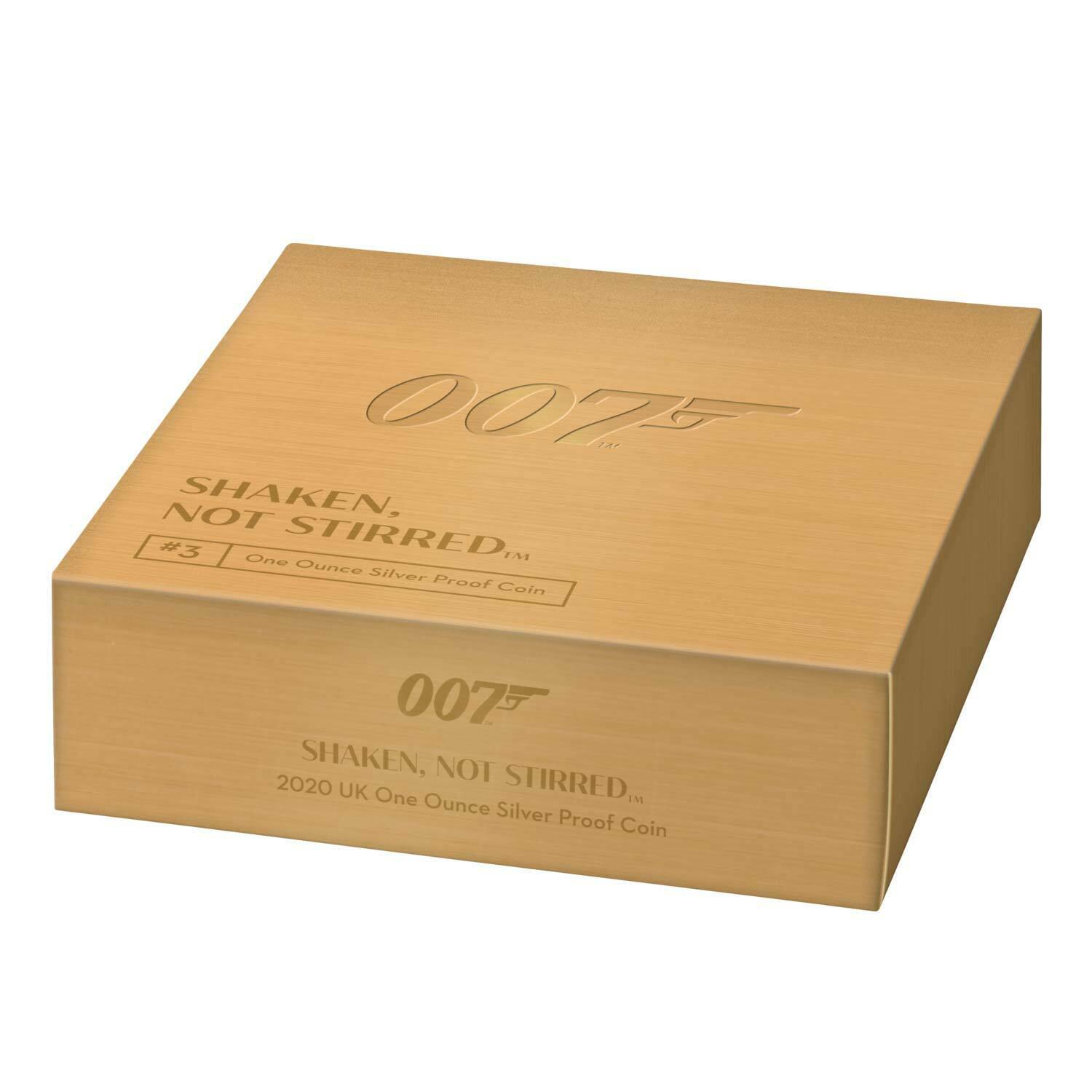 2020 G.Britain Shaken Not Stirred James Bond 1 oz Silver Proof NGC PF70 UC