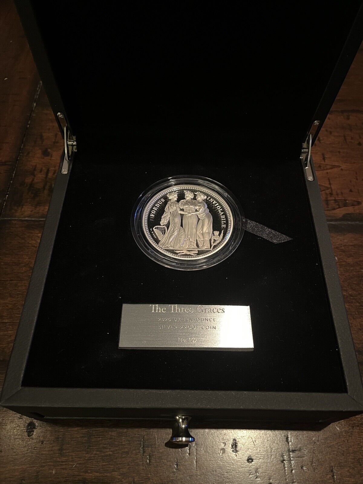 Three Graces 2020 UK 10 oz Silver Proof Coin Royal Mint COA & Case