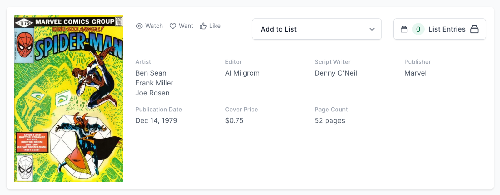 White Pages! Amazing Spider-Man Annual #14 CGC 8.0