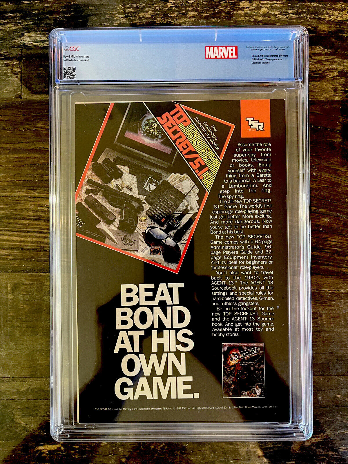 White Pages Newsstand! Amazing Spider-Man #300 CGC 9.8 - Venom Custom Label