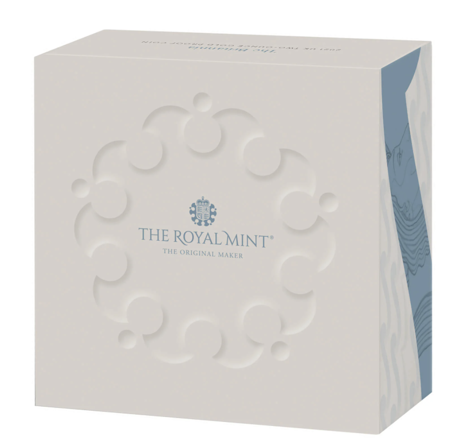 The Britannia 2021 UK Premium Exclusive Two-Ounce Gold Proof Coin (w/ Box & COA)