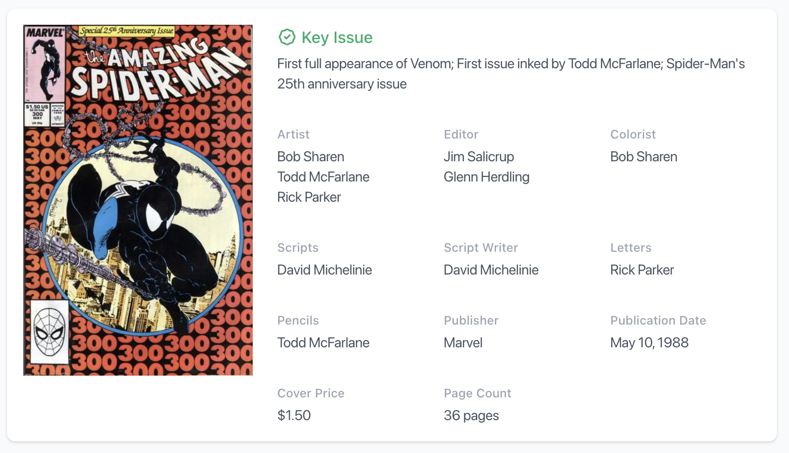 White Pages! Amazing Spider-Man #300 CGC 7.0 - Origin & 1st Appearance Venom