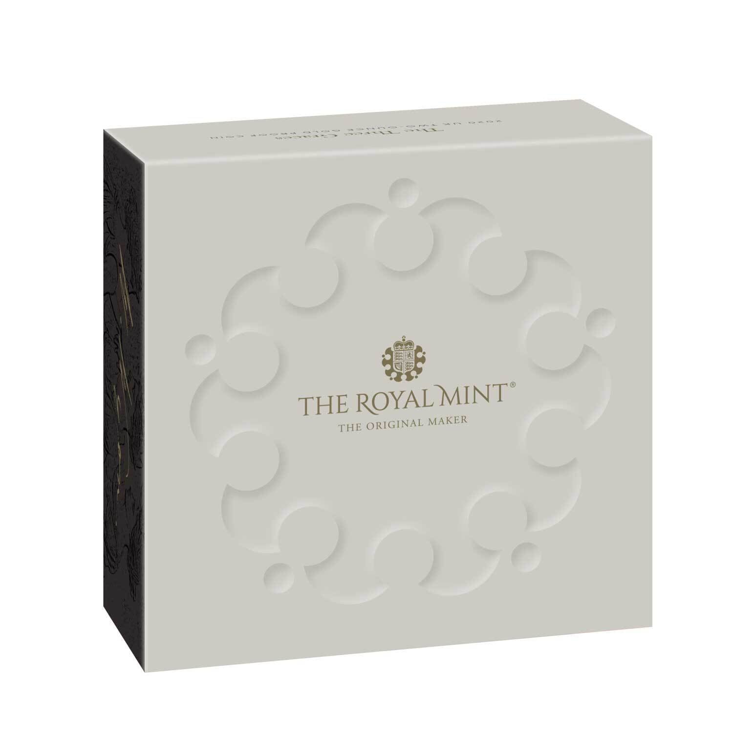 Three Graces 2020 UK Two-Ounce Gold Proof Coin NGC PF70 First Release