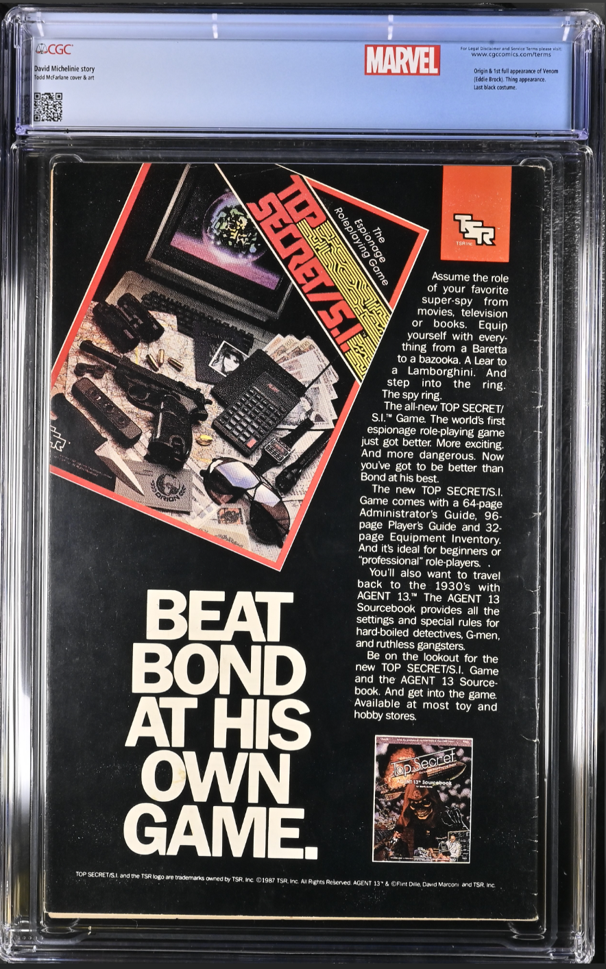 White Pages Newsstand! Amazing Spider-Man #300 CGC 5.0 - Venom Custom Label