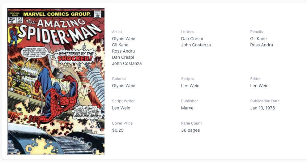 White Pages! Amazing Spider-Man #152 CGC 9.6 - Shocker & Doctor Octopus cameos