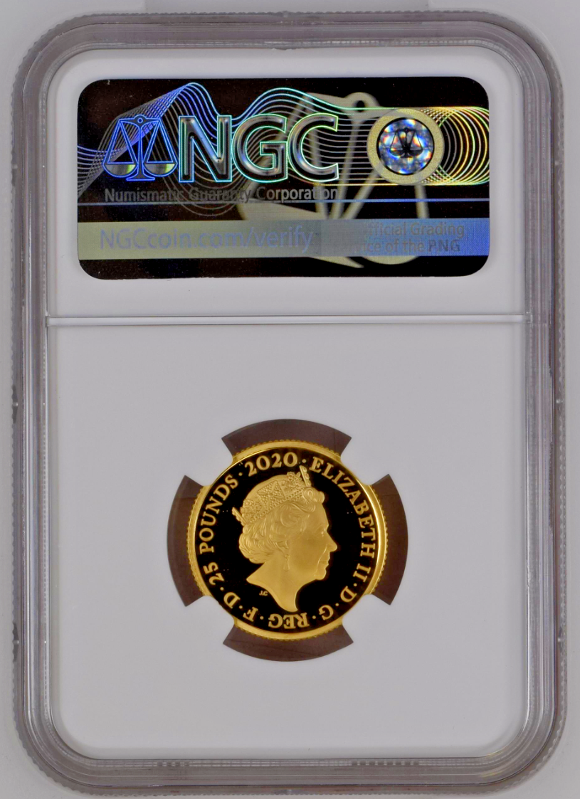 2020 GB 1/ oz Gold Proof Bond, James Bond Coin #1 NGC PF70 Ultra Cameo Box & COA