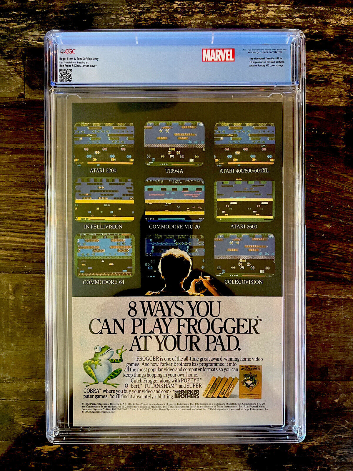 White Pages Newsstand! Amazing Spider-Man #252 CGC 9.8  Black Suit Custom Label